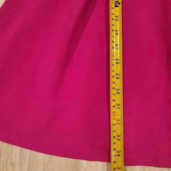 Adeyln Rae Serena Fit and Flare Scallop Dress Fuchsia Size XS EUC. - Picture 11 of 13